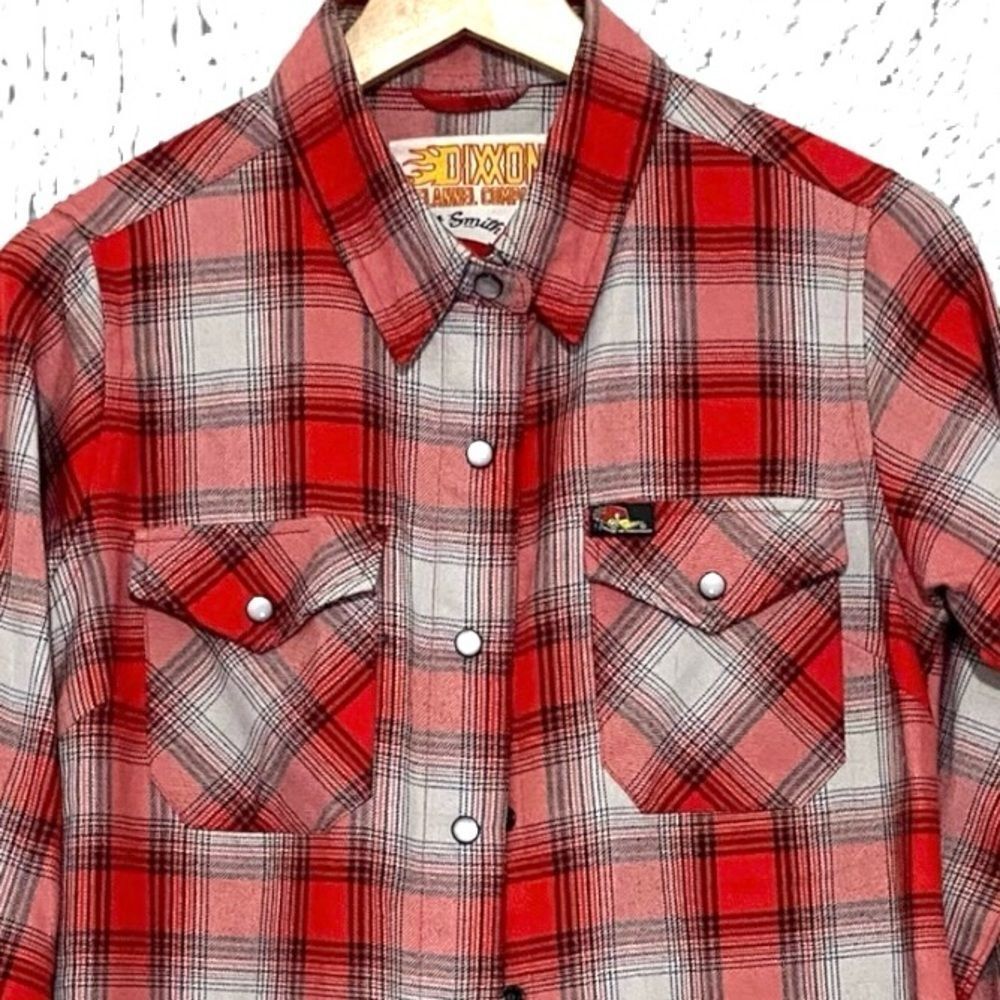 DIXXON Shirt Flannel NEW Clay Smith Pearl Snap Coastal Cowgirl Women’s Size S - Picture 2 of 11